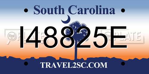 I48825E South Carolina License Plate