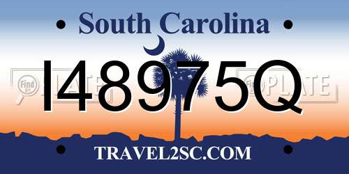 I48975Q South Carolina License Plate