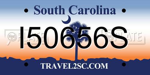 I50656S South Carolina License Plate