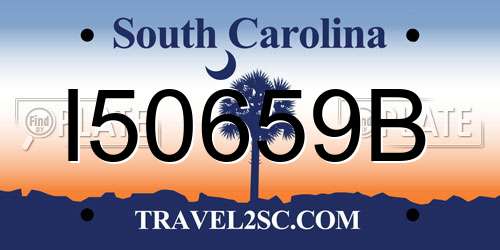 I50659B South Carolina License Plate