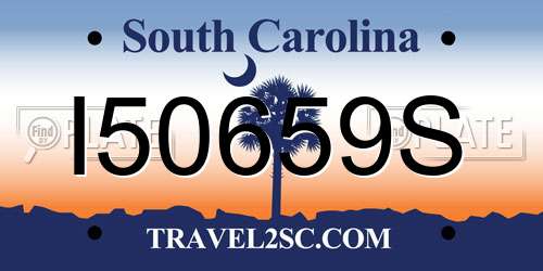 I50659S South Carolina License Plate