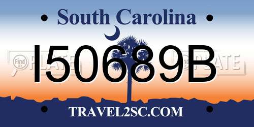 I50689B South Carolina License Plate