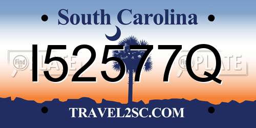 I52577Q South Carolina License Plate