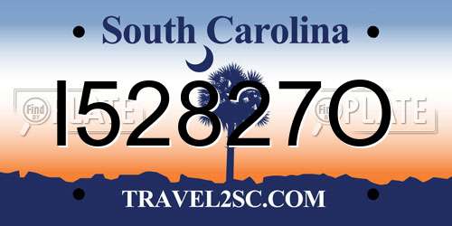 I52827O South Carolina License Plate