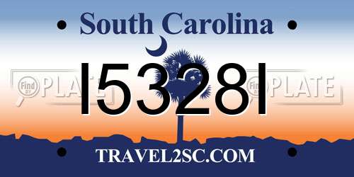 I5328I South Carolina License Plate
