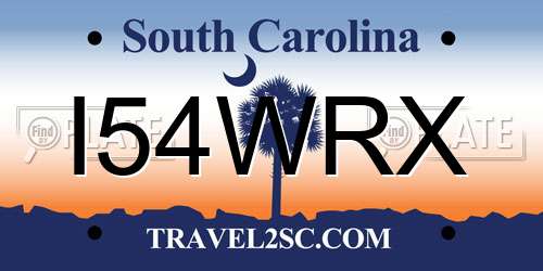 I54WRX South Carolina License Plate