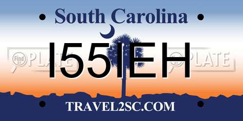 I55IEH South Carolina License Plate