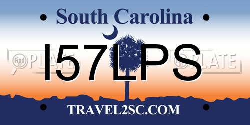 I57LPS South Carolina License Plate
