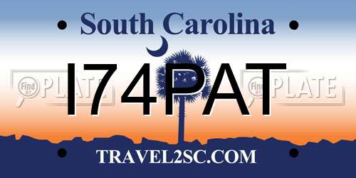 I74PAT South Carolina License Plate
