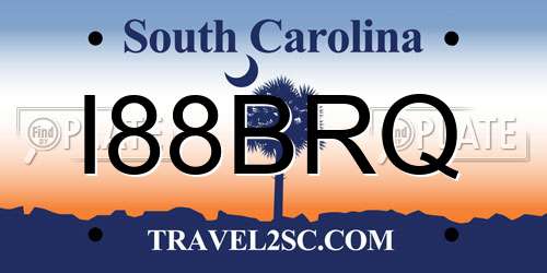 I88BRQ South Carolina License Plate