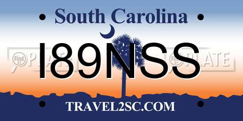I89NSS South Carolina License Plate