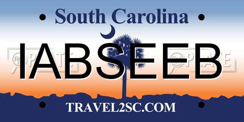 IABSEEB South Carolina License Plate