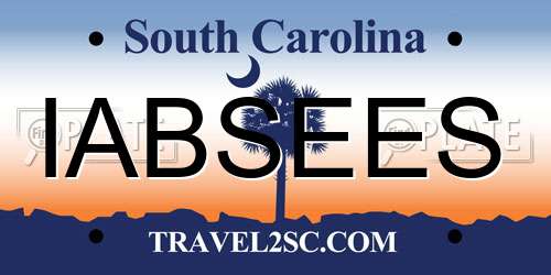 IABSEES South Carolina License Plate