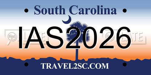 IAS2026 South Carolina License Plate