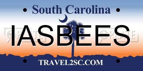 IASBEES South Carolina License Plate