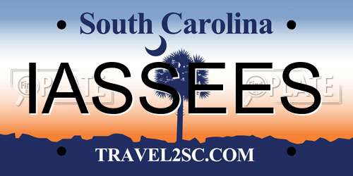 IASSEES South Carolina License Plate