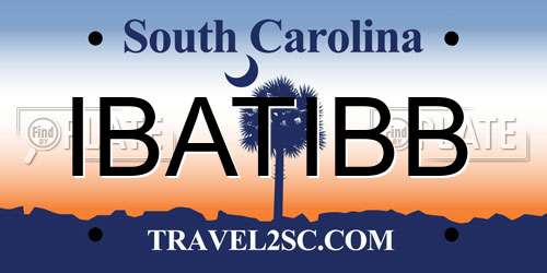 IBATIBB South Carolina License Plate