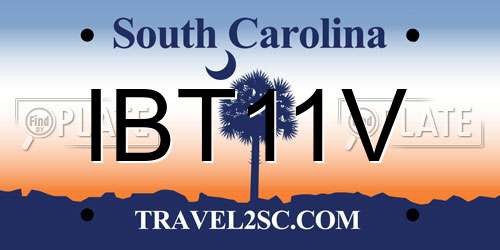 IBT11V South Carolina License Plate