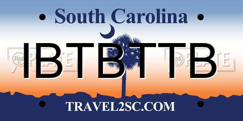 IBTBTTB South Carolina License Plate
