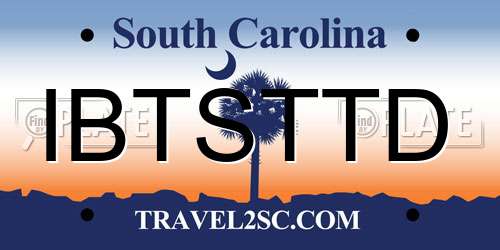 IBTSTTD South Carolina License Plate