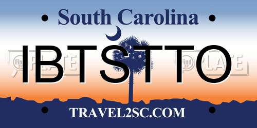 IBTSTTO South Carolina License Plate