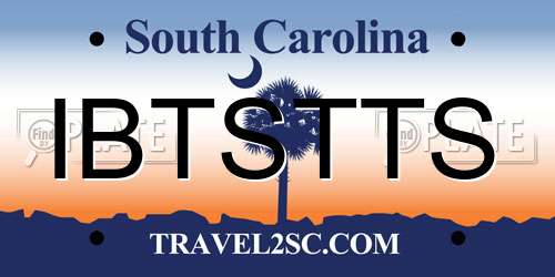 IBTSTTS South Carolina License Plate