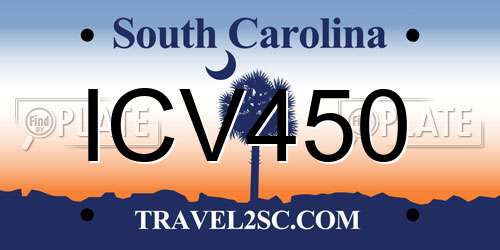 ICV450 South Carolina License Plate