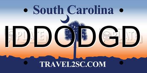 IDDODGD South Carolina License Plate