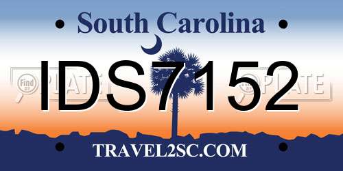 IDS7152 South Carolina License Plate