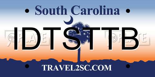 IDTSTTB South Carolina License Plate