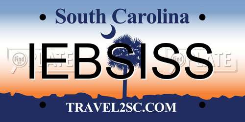 IEBSISS South Carolina License Plate