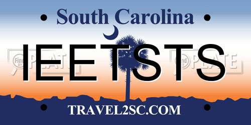 IEETSTS South Carolina License Plate