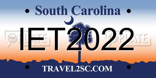 IET2022 South Carolina License Plate