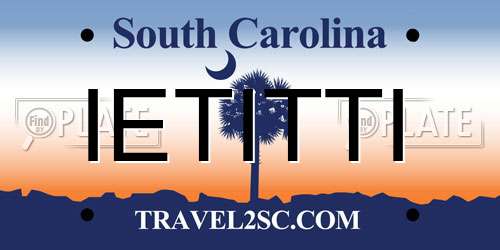 IETITTI South Carolina License Plate