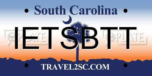 IETSBTT South Carolina License Plate