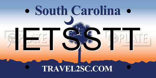 IETSSTT South Carolina License Plate