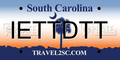 IETTDTT South Carolina License Plate
