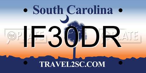 IF30DR South Carolina License Plate