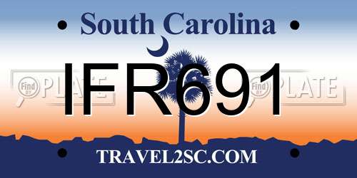 IFR691 South Carolina License Plate