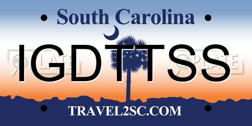 IGDTTSS South Carolina License Plate