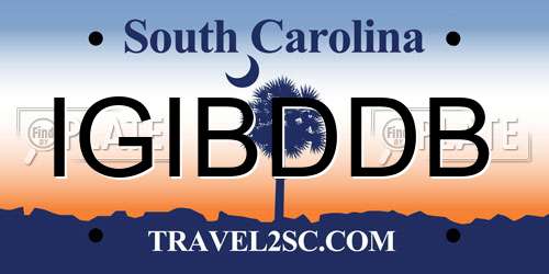 IGIBDDB South Carolina License Plate