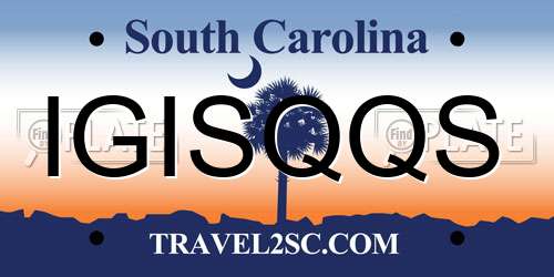 IGISQQS South Carolina License Plate