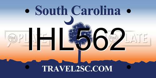 IHL562 South Carolina License Plate