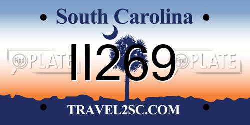 II269 South Carolina License Plate