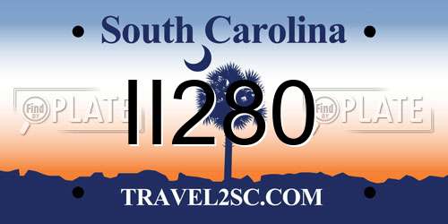 II280 South Carolina License Plate