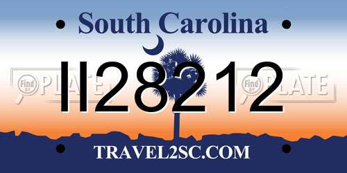 II28212 South Carolina License Plate
