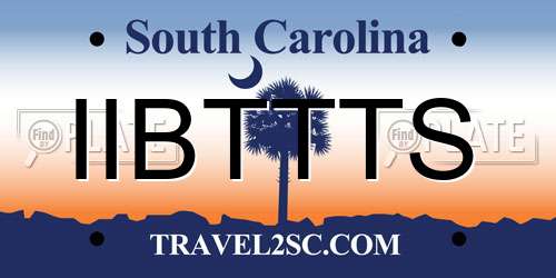 IIBTTTS South Carolina License Plate