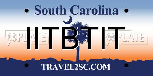 IITBTIT South Carolina License Plate