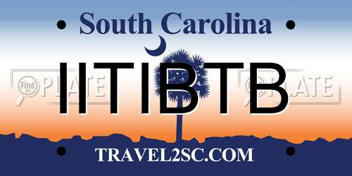 IITIBTB South Carolina License Plate