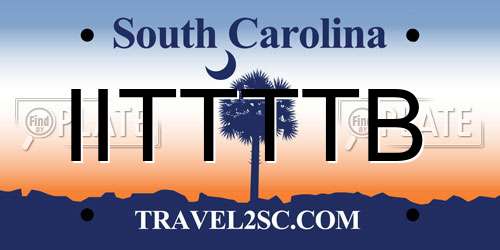 IITTTTB South Carolina License Plate